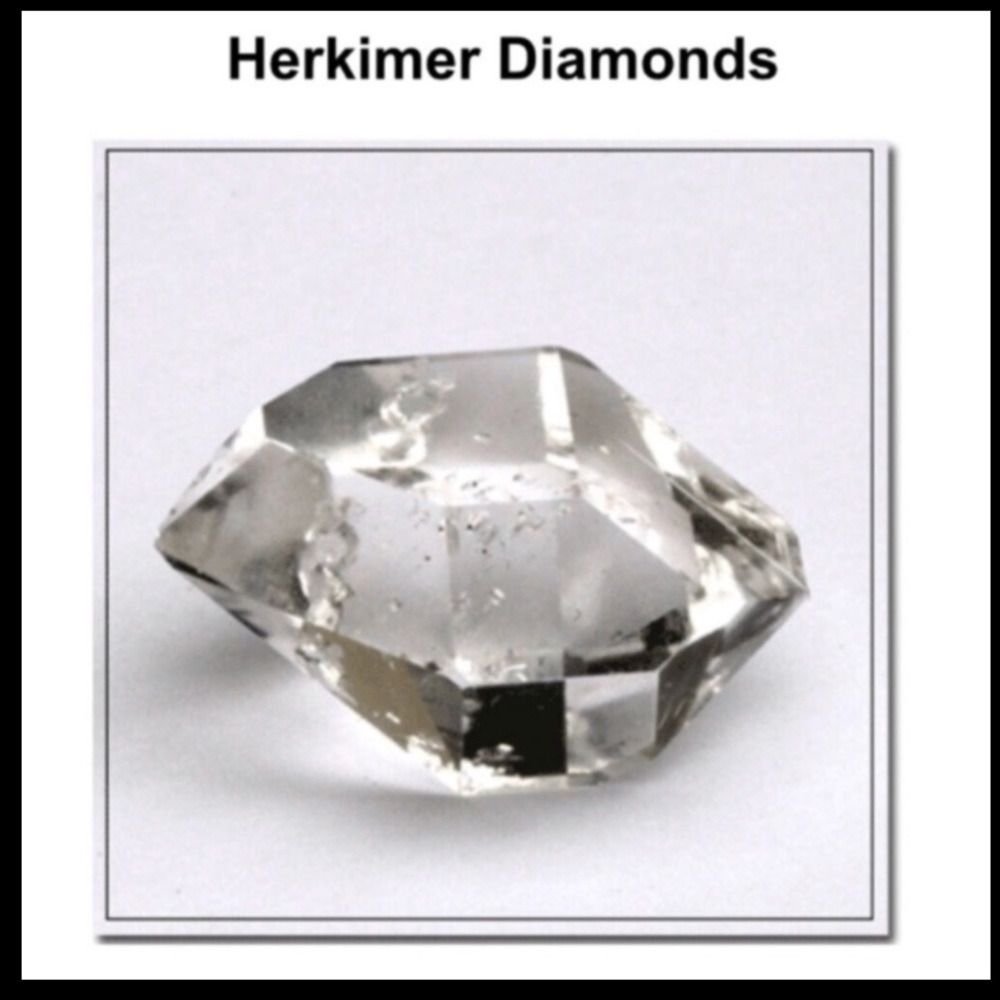 White gold plated cz moon stars herkimer diamonds - Picture 8 of 12
